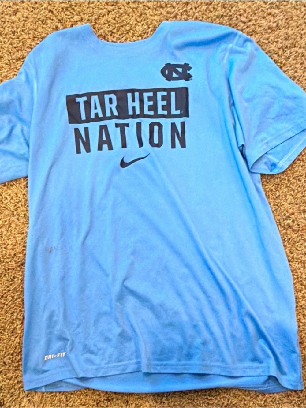 Nike Light Blue "Tar Heel Nation" Short Sleeve Tee North Carolina